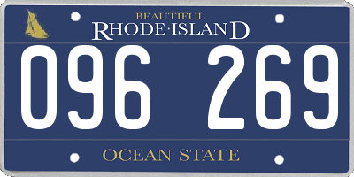 RI license plate 096269