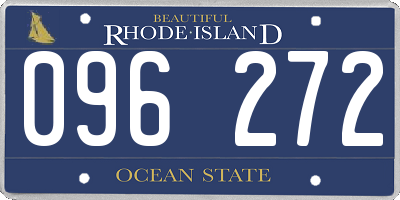 RI license plate 096272
