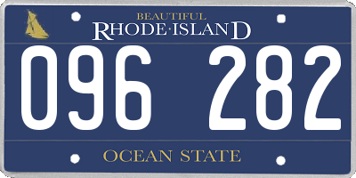 RI license plate 096282