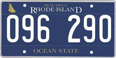 RI license plate 096290