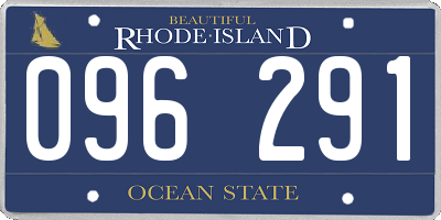 RI license plate 096291