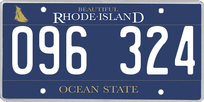 RI license plate 096324