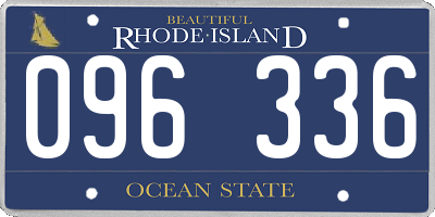 RI license plate 096336