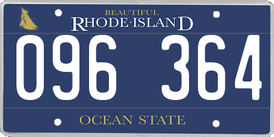 RI license plate 096364