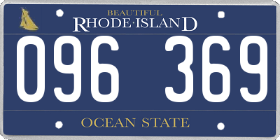 RI license plate 096369