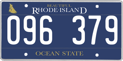 RI license plate 096379