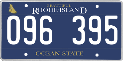 RI license plate 096395