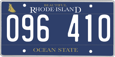 RI license plate 096410