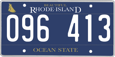 RI license plate 096413
