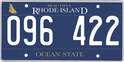 RI license plate 096422