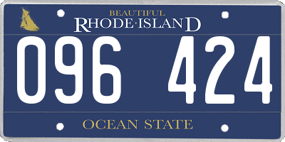 RI license plate 096424