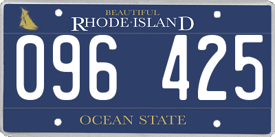 RI license plate 096425