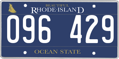 RI license plate 096429