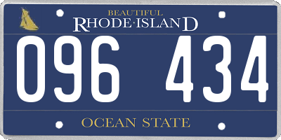 RI license plate 096434