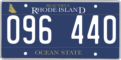 RI license plate 096440