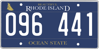 RI license plate 096441
