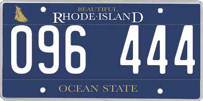 RI license plate 096444