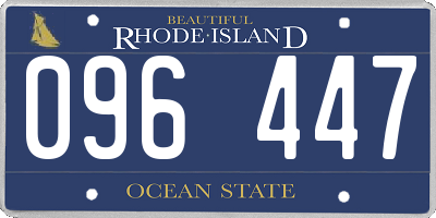 RI license plate 096447