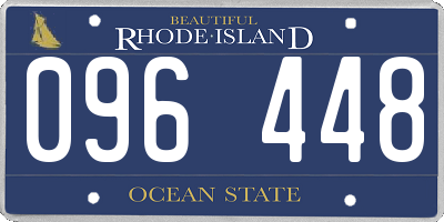 RI license plate 096448