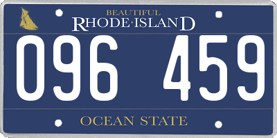 RI license plate 096459