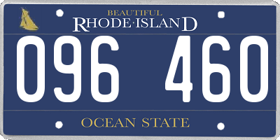 RI license plate 096460
