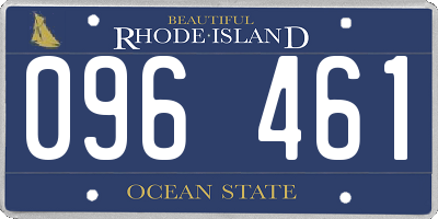RI license plate 096461