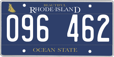 RI license plate 096462