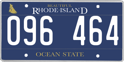 RI license plate 096464