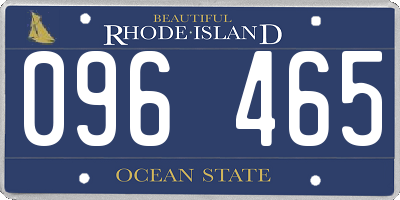 RI license plate 096465