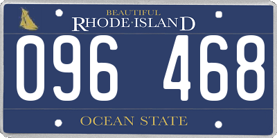 RI license plate 096468