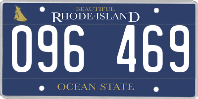 RI license plate 096469