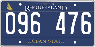 RI license plate 096476