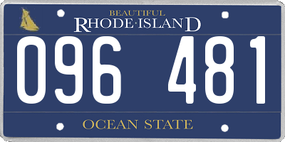 RI license plate 096481