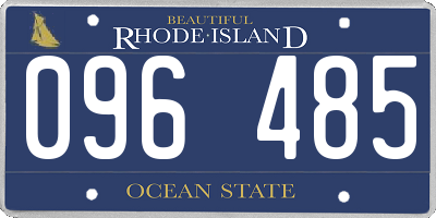 RI license plate 096485
