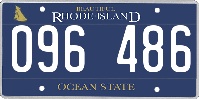 RI license plate 096486