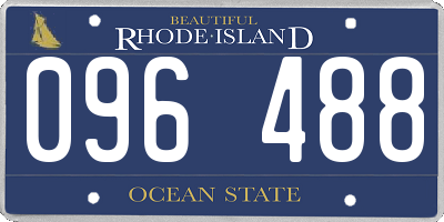 RI license plate 096488