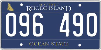 RI license plate 096490