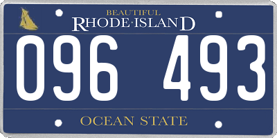 RI license plate 096493