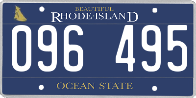 RI license plate 096495