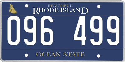 RI license plate 096499