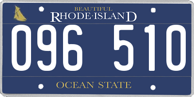 RI license plate 096510