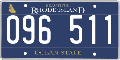 RI license plate 096511
