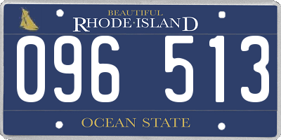 RI license plate 096513