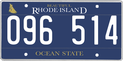 RI license plate 096514
