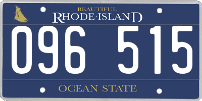 RI license plate 096515