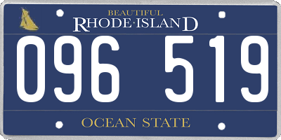 RI license plate 096519
