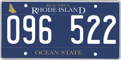 RI license plate 096522