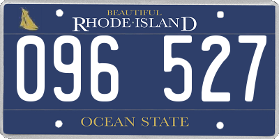 RI license plate 096527