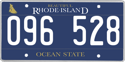 RI license plate 096528