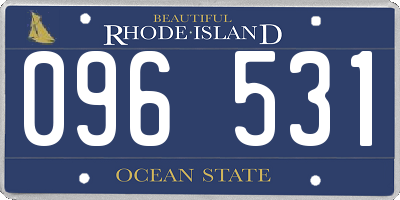 RI license plate 096531